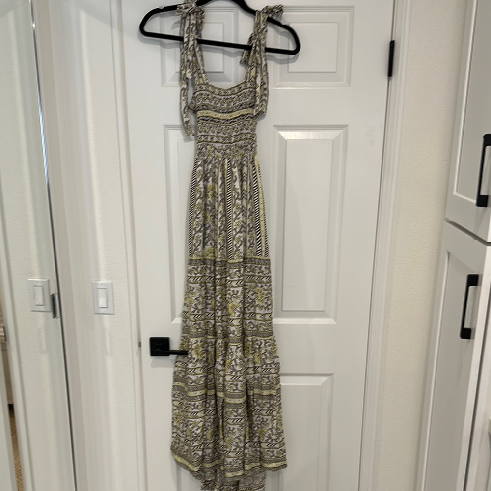Omika Green Patterned Maxi Dress